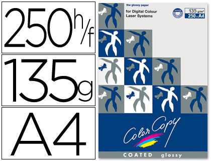250h papel fotocopiadora Color Copy Glossy A4 135g/m²